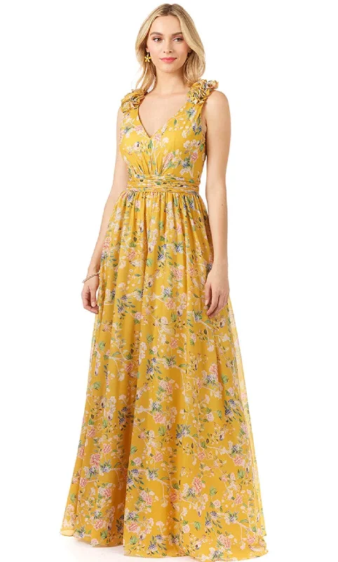 Lara Dresses 29275 - Floral Sleeveless Maxi Dress