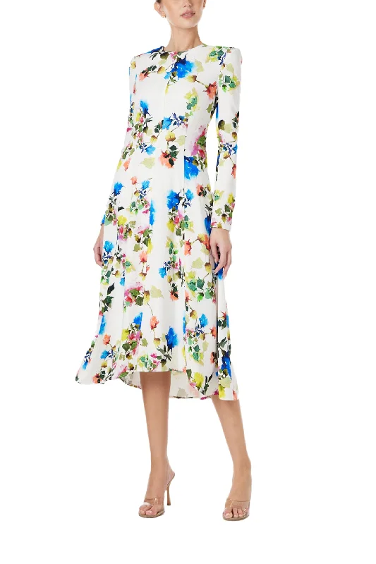 Floral Long Sleeve Day Dress