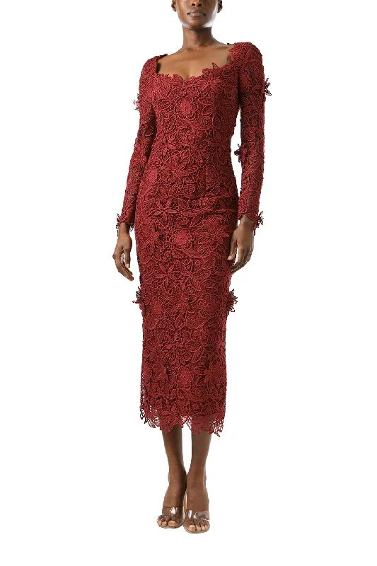 Long Sleeve Lace Sheath